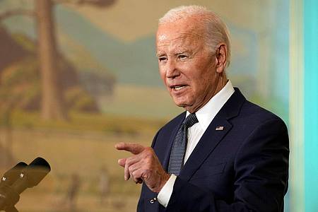 US-Präsident Joe Biden: «Auch wenn es im Moment den Anschein hat, als sei diese Zukunft nie weiter entfernt gewesen, ist sie durch die Krise dringender denn je geworden.»