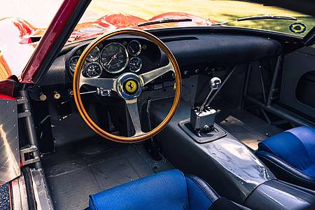 Cockpit eines 1962er Ferrari 330 LM / 250 GTO.