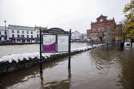 In Teilen Nordirlands wurden Überschwemmungen gemeldet.
