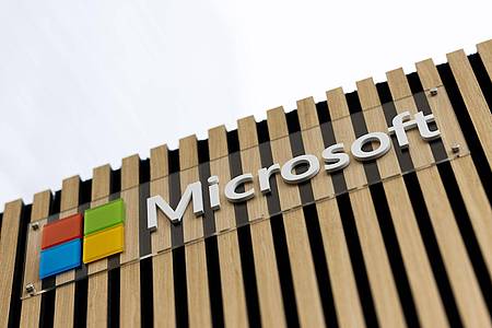 Das Logo von Microsoft: Das Unternehmen treibt den Ausbau seiner Datenzentren für Künstliche Intelligenz in Großbritannien voran.